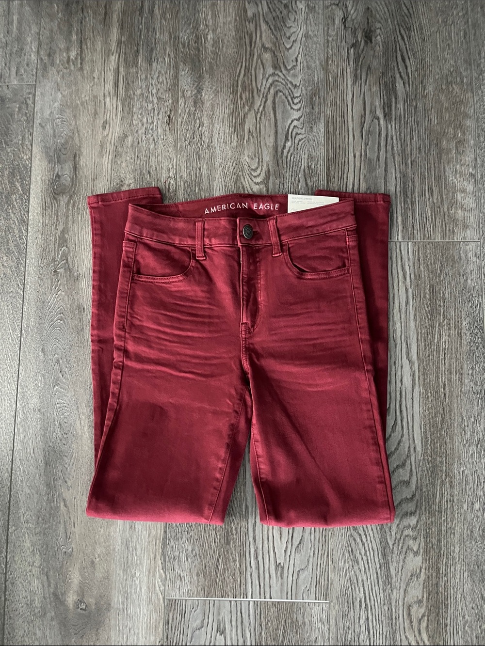 American Eagle Outfitters Deep Red Women's Skinny Jeans